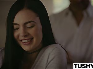 TUSHY Ariana Marie And Marley Brinx very first anal invasion 3some